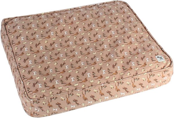 Capa de cama para cães pequenos Molly Mutt - Estampa Daysleeper - Mede 22”x27”x5’’ - 100% Algodão - Durável - Respirável - Sustentável - Capa de cama lavável à