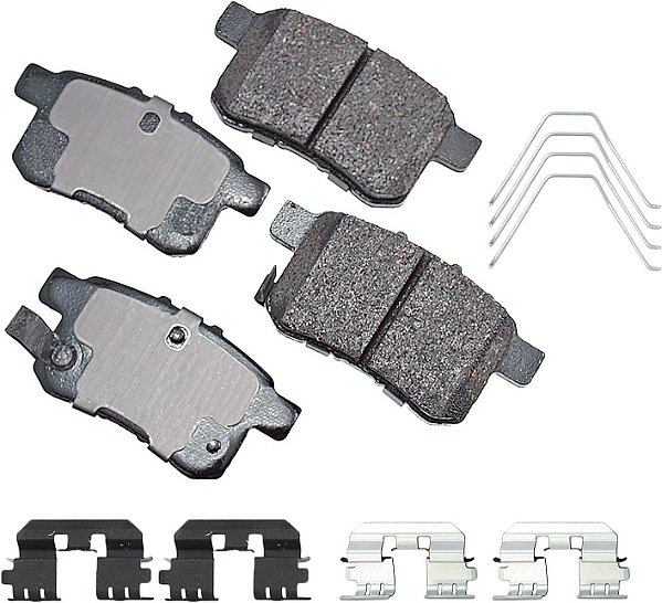 Akebono-ACT1336A Pastilhas de Freio Traseiras de Disco Ultra-Premium Cerâmicas