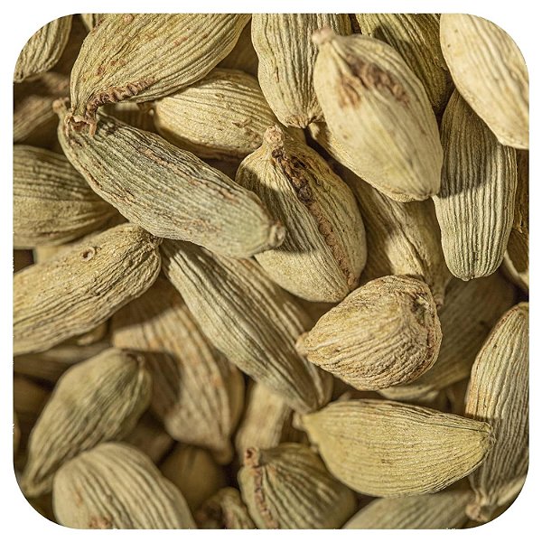 Frontier Co-op Vagens de Cardamomo Orgânico Inteiro, 1 Libra, Sabor Doce e Aquecedor, Aroma Floral Exótico, Certificado Orgânico e Kosher