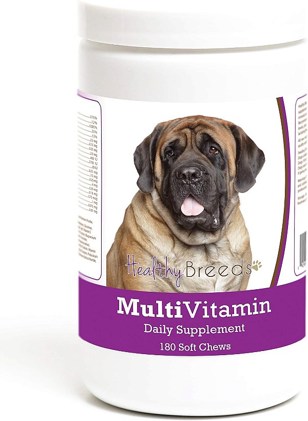 Suplemento Multivitamínico Mastiff Saudável em forma de Mastigar para Cães - 180 unidades