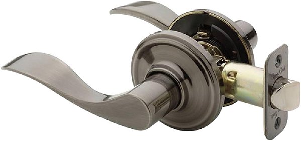 Maçaneta de Passagem Waverlie Antique Nickel Copper Creek WL2220AN, Níquel Antigo