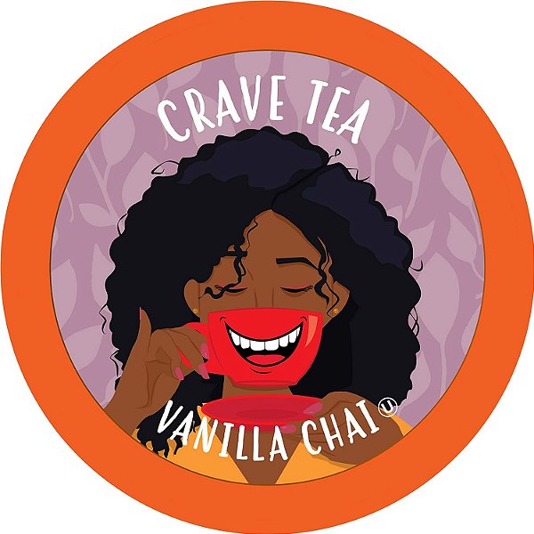 Crave Bebidas Cápsulas de Chá, Baunilha Chai para Keurig K Cup Brewers, 40 unidades.