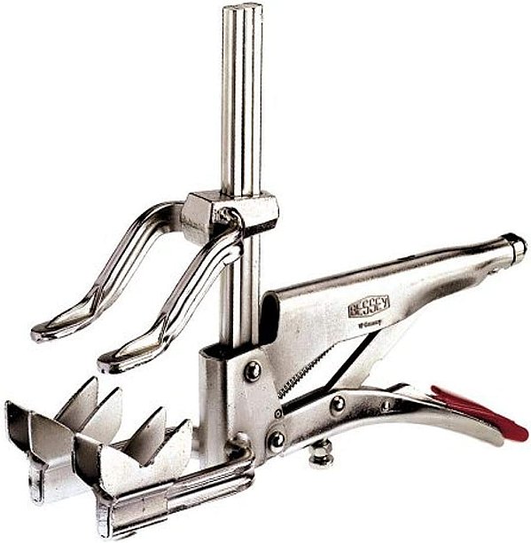 Alicate prendedor e grampo para tubos Bessey - Capacidade de mandíbula de 4,5 polegadas - Profundidade de garganta de 2,75 polegadas - SG24-PC - Aplicável para aperto geral, fabricação de