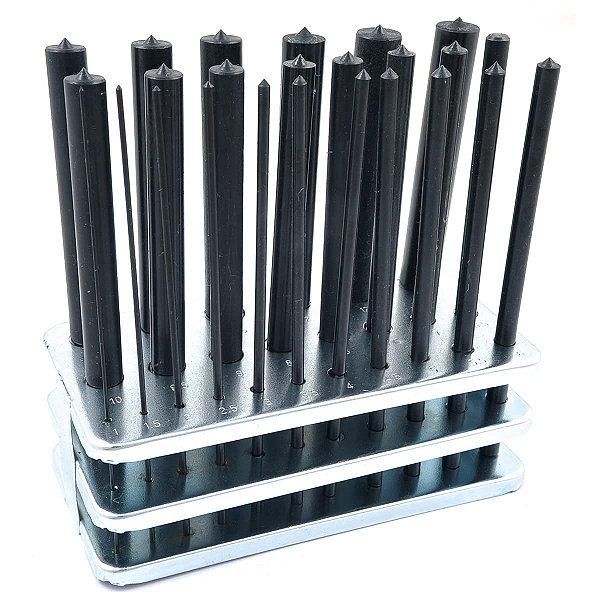 Conjunto de Punções de Transferência Métrica de 25 Peças de 1-13mm HHIP 8600-0043