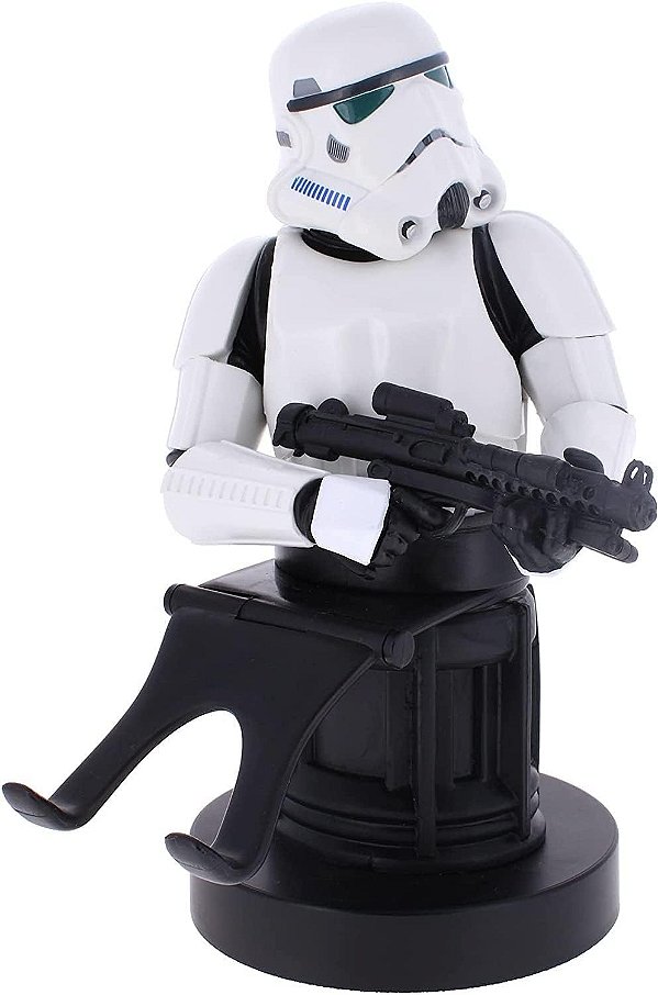 Exquisite Gaming: O Mandaloriano: Stormtrooper Imperial - Suporte de Celular e Controle para Jogos de Star Wars, Suporte de Dispositivo, Cable Guys, Figura Licenciada.