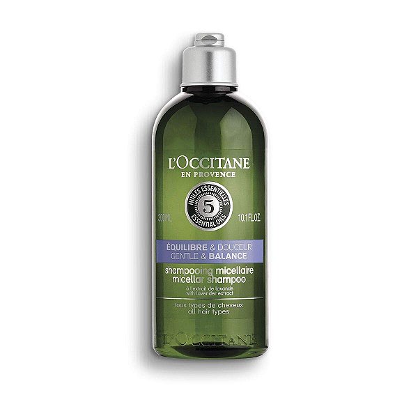 Shampoo Micelar Suave e Equilibrante Aromachologie da L'OCCITANE, 10.10 fl oz.