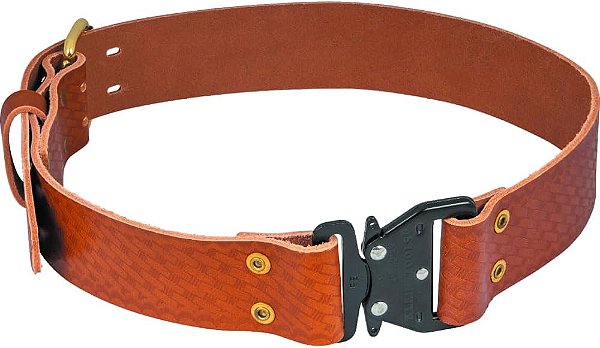 Cinto de Ferramentas de Couro Klein Tools 5826L com Fivela de Liberação Rápida, 32 a 40 Polegadas de Cintura, Tamanho Grande.
