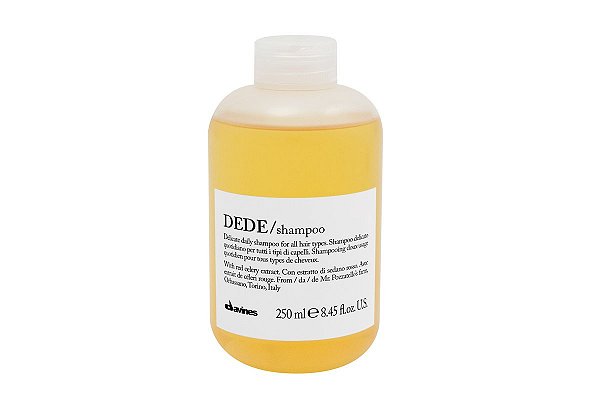 Shampoo Davines DEDE, Limpeza Diária Delicada para Todos os Tipos de Cabelo, Equilíbrio e Adiciona Brilho