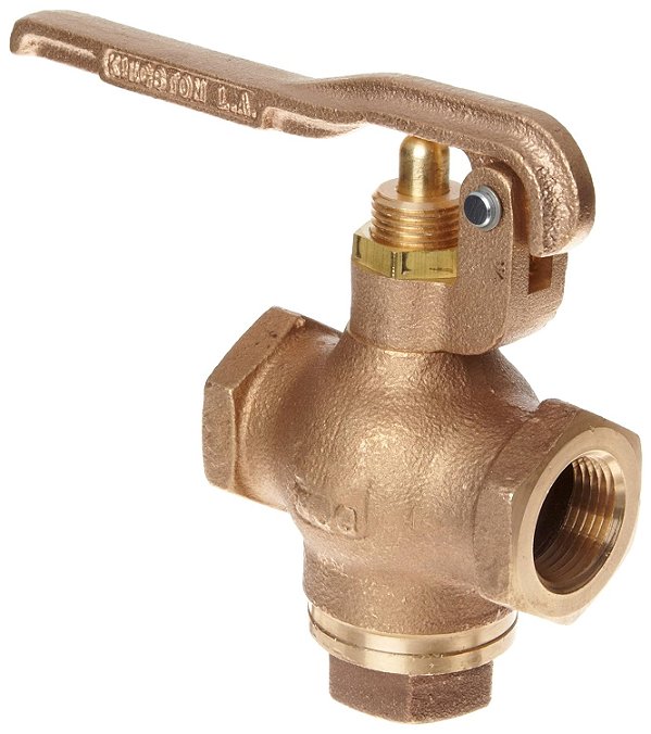 Série 305B de Válvula de Controle de Fluxo Rápido em Latão Kingston, Alavanca de Aperto, Fêmea 3/4 NPT