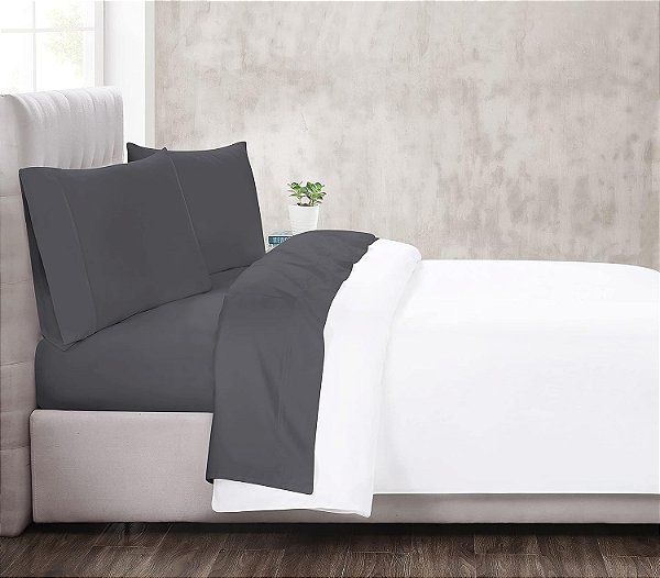 Christian Siriano NY - 300 TC Twin XL 3 Piece Sheet and Pillowcase Set - Cotton Sateen Collection - Dark Grey

Christian Siriano NY - Conjunto de lençol e fronha 3 peças para cama Twin XL 300 fios - Coleção de alg