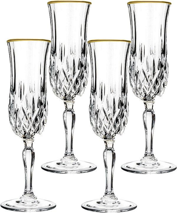 Lorren Home Trends LG6002 Flauta, Grande Dourada