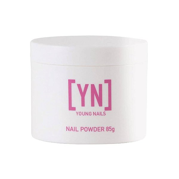 Pó acrílico Young Nails - Pó acrílico autonivelante para unhas, Pó acrílico claro nude rosa para extensão de unhas, Grau profissional, Adesão superior, Cor - Branco, 85g