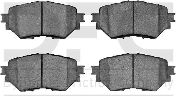 Pastilhas de freio semi-metálicas da Dynamic Friction Company 3000 - Conjunto dianteiro 1311-1759-00