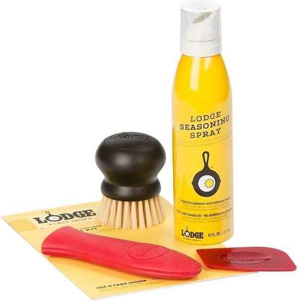 Kit de cuidados para ferro fundido temperado da Lodge, 6 onças.