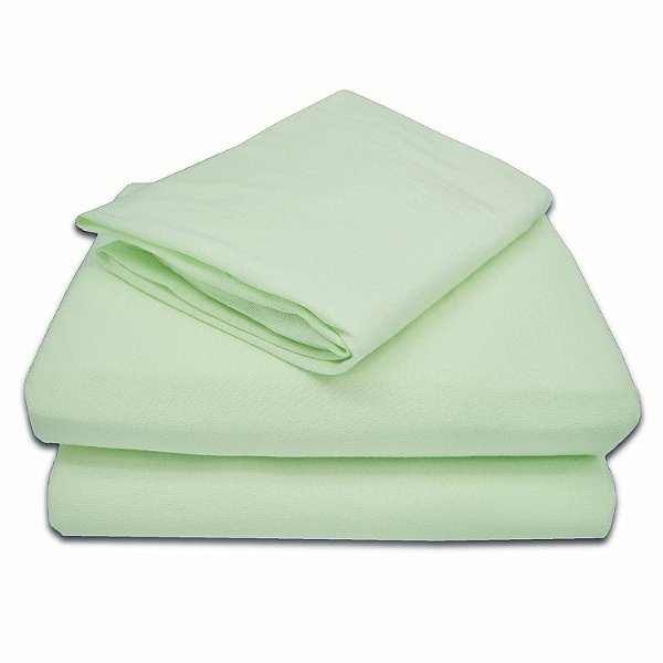 Empresa Americana de Bebês Conjunto de Lençóis de Jersey de Algodão 100% Natural para Crianças, Aipo, Macio e Respirável, para Meninos e Meninas
