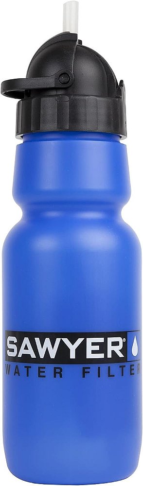 Filtro de garrafa de água pessoal Sawyer Products SP140, 34 onças, azul
