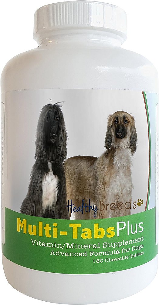 Saúde Raças Afghan Hound Multi-Tabs Plus Comprimidos Mastigáveis 180 Contagem