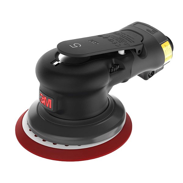 Lixadeira Orbital Aleatória Pneumática 3M - Xtract ROS, 88940, 5 polegadas, Sem Vácuo, Órbita de 3/8 polegadas, Leve e Confortável, 120