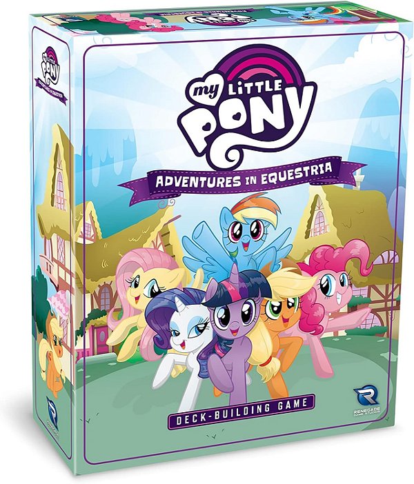Renegade Game Studios Meu Pequeno Pônei: Aventuras em Equestria Jogo de Construção de Baralho - Jogo de Construção de Baralho Cooperativo, 1-4 Jogadores, 45-90 Minutos