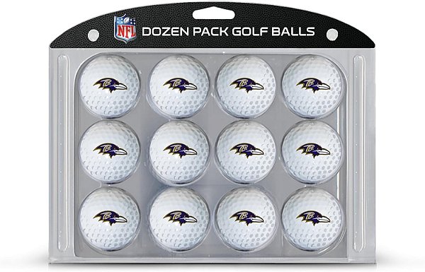 Bolas de golfe regulamentares NFL Team, 12 unidades, impressão durável em cores completas