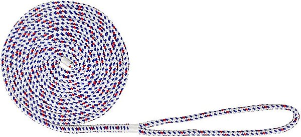 Extreme Max 3006.2621 Corda de Amarração para Docas Dupla Trança de Nylon BoatTector - 1/2 x 20', Old Glory