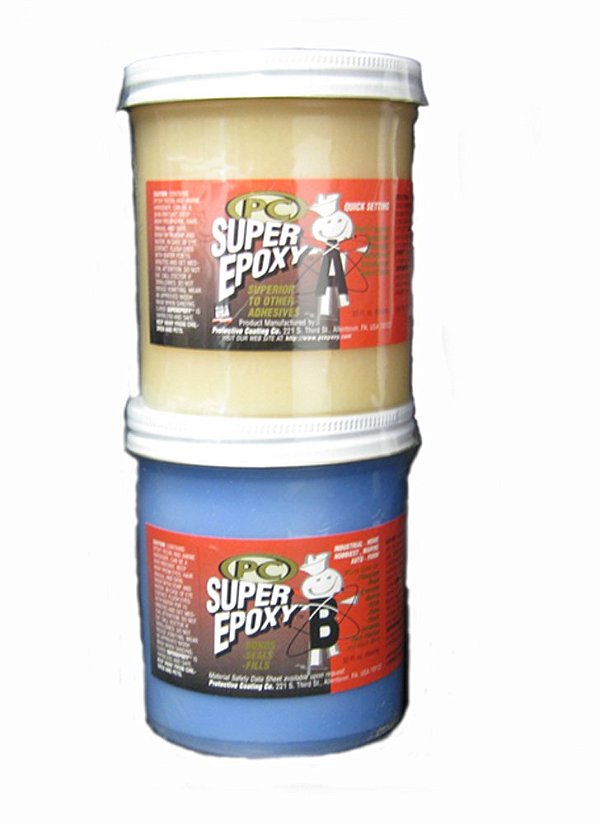 Produtos para PC PC-Super Epóxi Adesivo Pasta, Duas partes 32oz em Dois Frascos, Translúcido, 32629