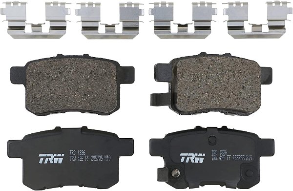 Conjunto de pastilhas de freio a disco TRW Pro TRC1336 para Honda Accord 2008-2009, traseiro, e outras aplicações