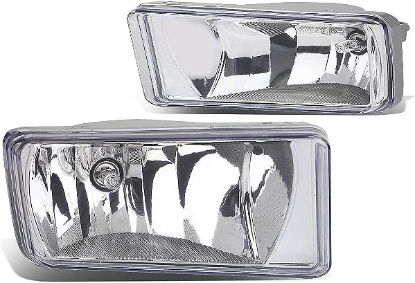 DNA MOTORING FL-ZTL-111-CH Luz de neblina dianteira do para-choque dianteiro (lado do motorista e passageiro) [Compatível com Escalade 07-08 / Avalanche 07-13 / Silverado 07-15