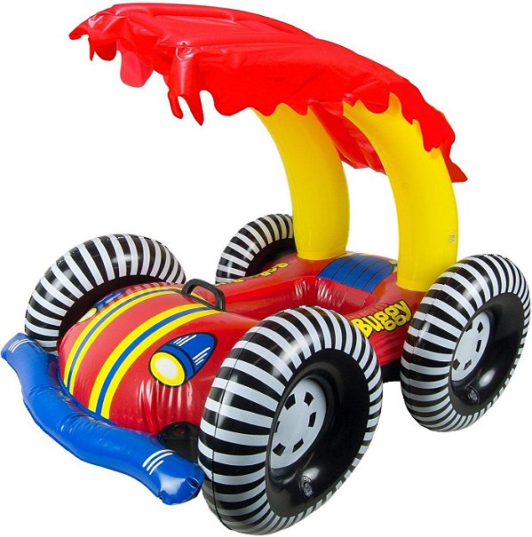 Poolmaster 81549 Aprenda a Nadar Piscina Flutuante para Bebês com Proteção Solar, Buggy