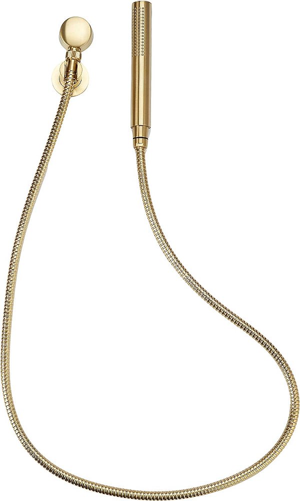 Pfister LG16-1NCBG Contempra Conjunto de Chuveiro Manual para Montagem na Parede com 4 Peças, Ouro Escovado, Mangueira de Metal de 60, Cabeça de Spray com Bicos de Fácil Limpeza