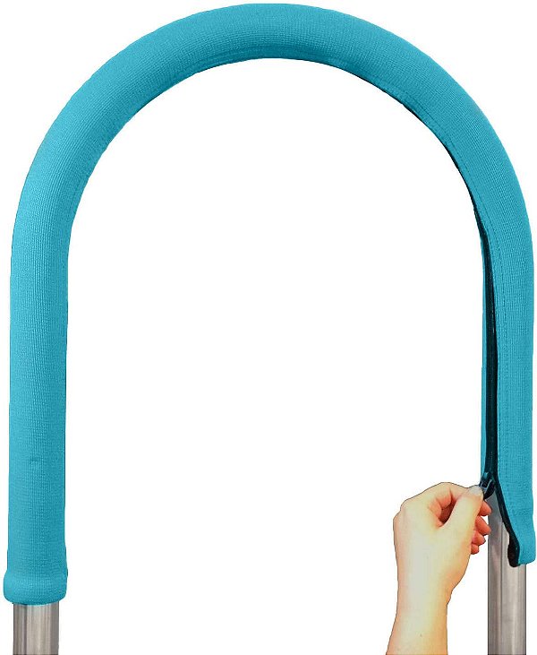 Capa de corrimão para piscina Rail Grips OSRG-8TL, 8 pés, azul claro