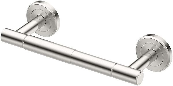 Porta papel higiênico padrão Gatco 4293B Latitude II, níquel acetinado