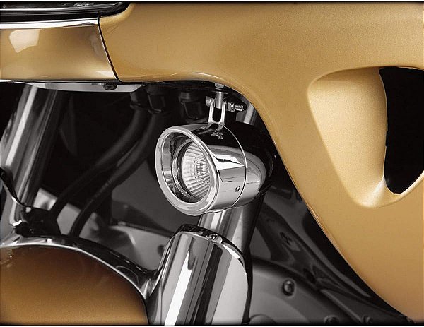 Acessórios cromados Show 52-757 para Honda Goldwing GL1800 2001-17 Kit de luzes halógenas pequenas
