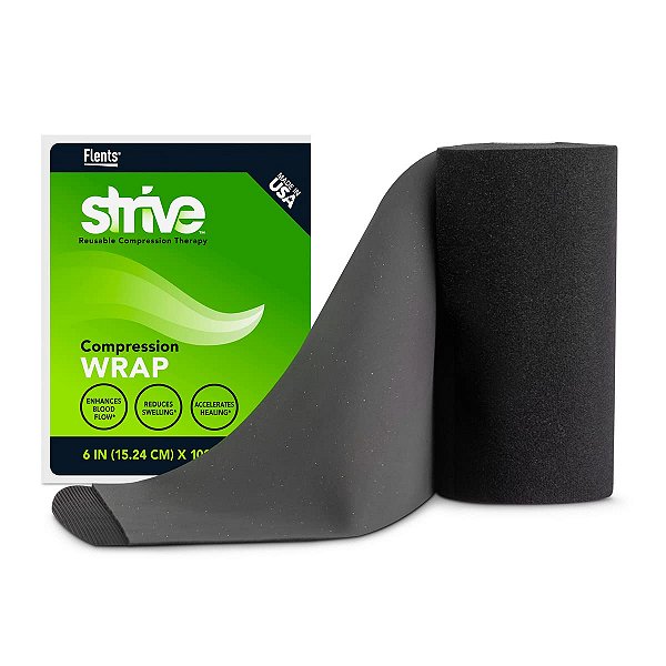 Faixa de Terapia de Compressão Infravermelha STRIVE 6x100 para Punho, Braço, Perna, Tornozelo, Cotovelo. Melhora o Fluxo Sanguíneo, Reduz Inchaço, Acelera