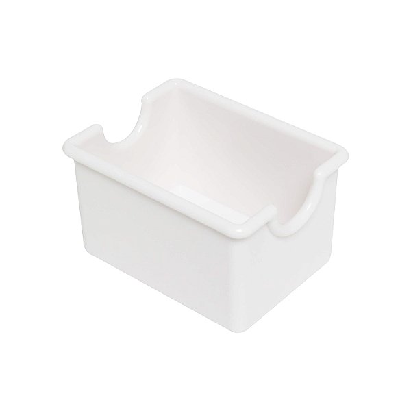 Thunder Group PLSP032WT Suporte para Pacote de Açúcar, Retangular, Plástico, Branco, Caixa com 24 unidades/2 dúzias por caixa