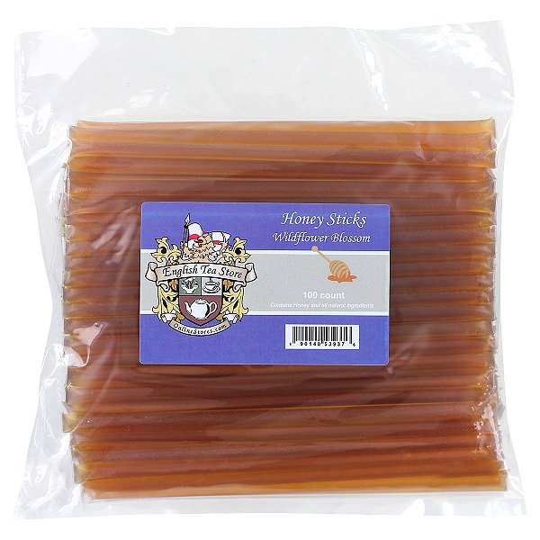 Palitos de Mel de Flores Silvestres da Loja de Chá Inglês - 100 unidades, Flores Silvestres, 1,3 libra.