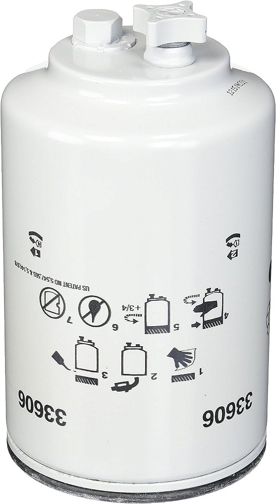 Filtros Wix - Separador de água e combustível giratório de serviço pesado 33606, pacote com 1 unidade