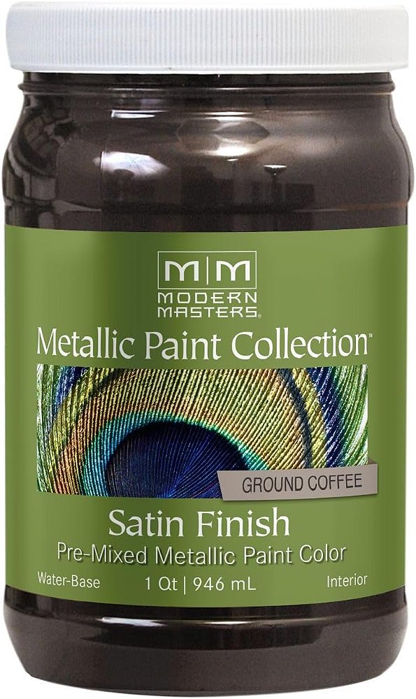 Mestres Modernos Coleção de Tintas Metálicas ME52532, 32 oz, Café Torrado