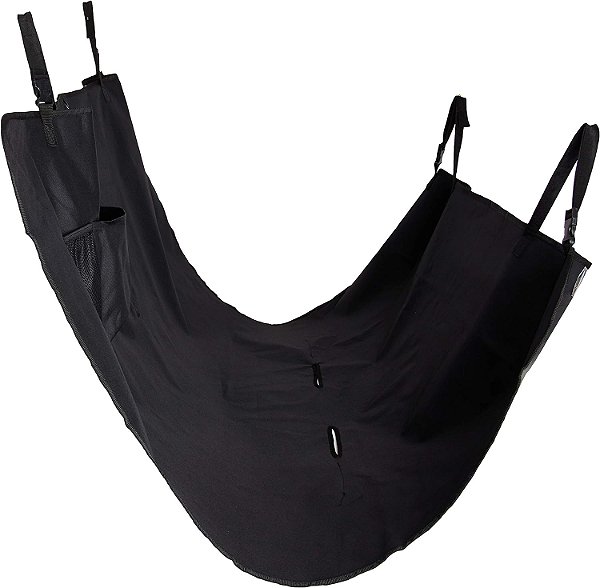 Cobertura impermeável para banco traseiro de carro para cães BDK, estilo hammock completo - Capa de assento traseiro automotivo resistente preto Oxford para cães.