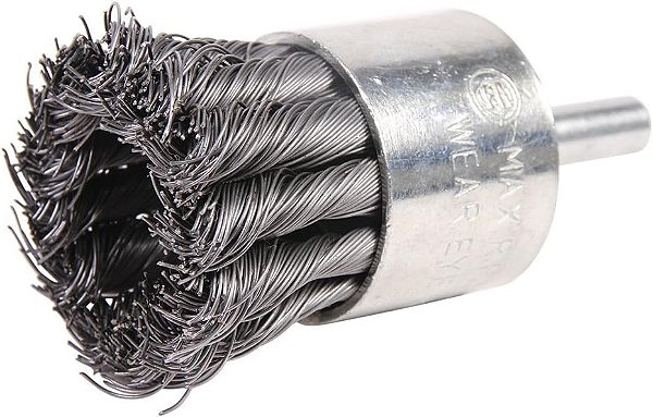 Mercer Industries 181031B - Escova de Nó Premium com Haste de 1-1/2 x 1/4, Fio de Aço Temperado .014 (pacote com 10)