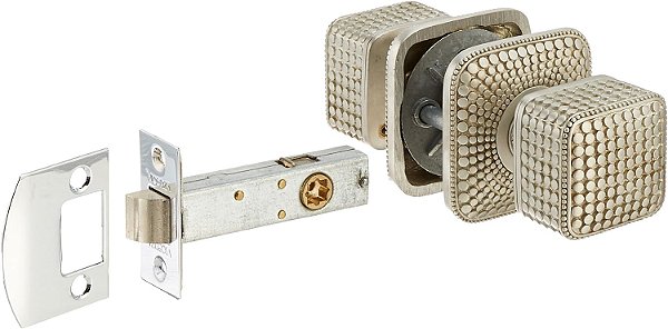 Vicenza Designs DHPA8003-SN Tiziano Maçaneta para Porta de Passagem, Padrão, Níquel Acetinado