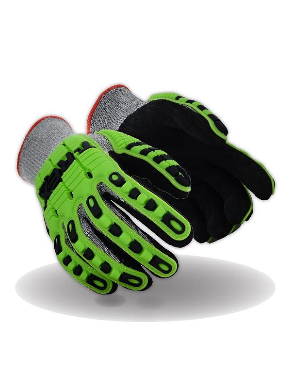 Luva de Impacto Tricotada Leve T-REX TRX450 MAGID TRX450XXXL - Nível de Corte A6, Preto, 3XL, HPPE