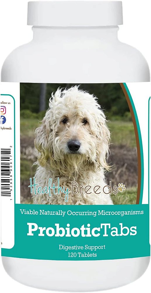 Comprimidos Probióticos para Goldendoodle, 120 unidades da Healthy Breeds