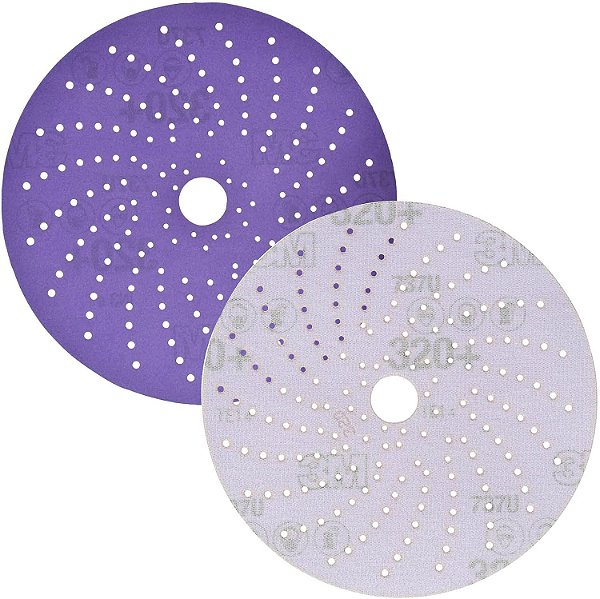 Disco Abrasivo 3M Cubitron II Hookit Clean Sanding 31370, 6 polegadas, granulação 40+, pacote com 50 discos, alto desempenho, longa duração, padrão multi-furo, acabamento
