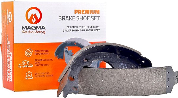 Sapatas de freio de estacionamento premium MAGMA Fire Born Braking PMB886AB