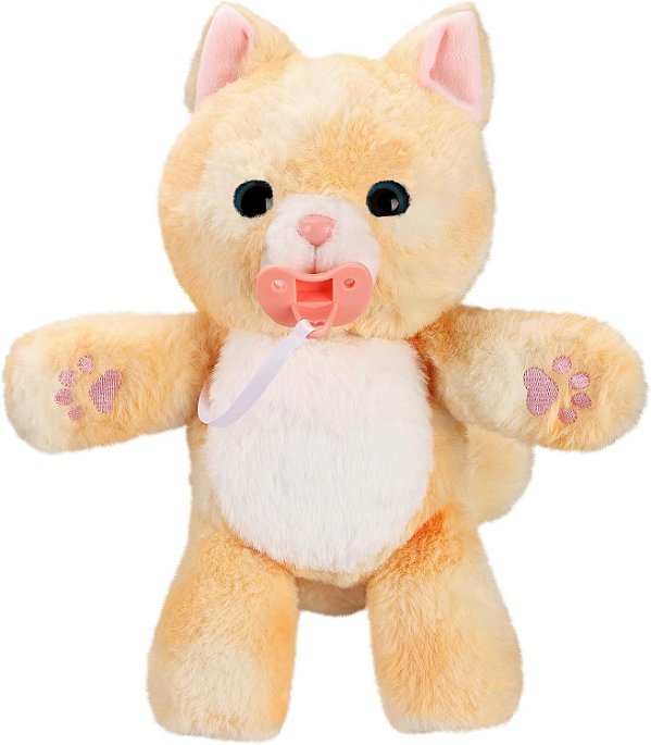 Pequenos Animais de Estimação - Cozy Dozys: Ginger, o Gatinho | Pelúcia Interativa Gatinho. 25+ Sons e Reações. Movimento Mágico dos Olhos. Inclui Cobertor, Chupeta e