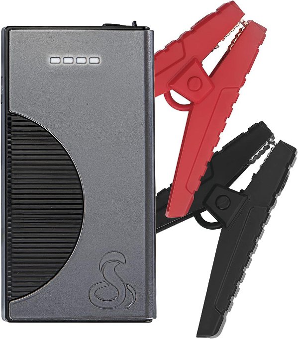 Cobra 800A Jump Starter - Jump Starter de íon de lítio e Power Bank com USB de carga rápida, lanterna LED, cabos de ligação, 800 Amp Peak Power para qualquer carro, SUV ou motocicleta.