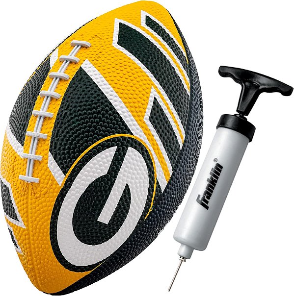 Bolas de Futebol Americano das Equipes da NFL da Franklin Sports - Bolas de Futebol Americano de Borracha para Jovens de todas as Equipes da NFL - Bola de Futebol Júnior para Crianças de 8.5