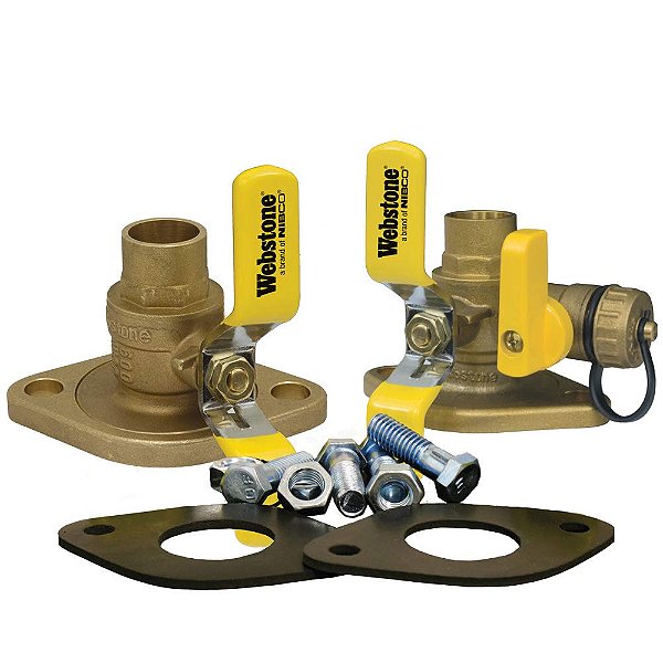 Kit de instalação da bomba circuladora Webstone 51414KIT 1 Sweat Isolator com flange giratória