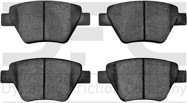 Pastilhas de Freio Cerâmicas 3000 da Dynamic Friction Company 1310-1456-00-Conjunto Traseiro